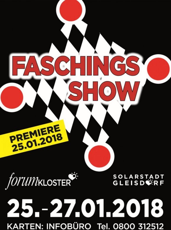 Plakat Faschingsshow 2018